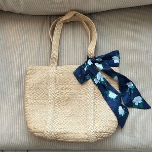Draper James woven handbag